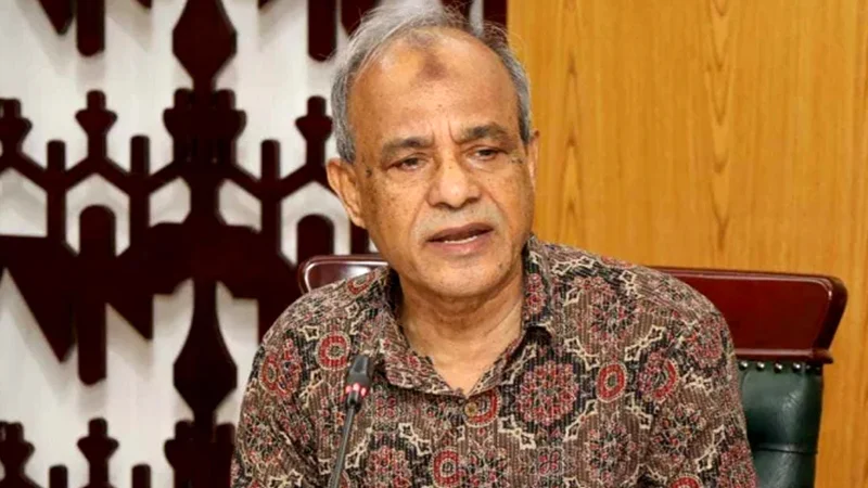 এসআই অব্যাহতির পেছনে রাজনৈতিক কারণ নেই: স্বরাষ্ট্র উপদেষ্টা