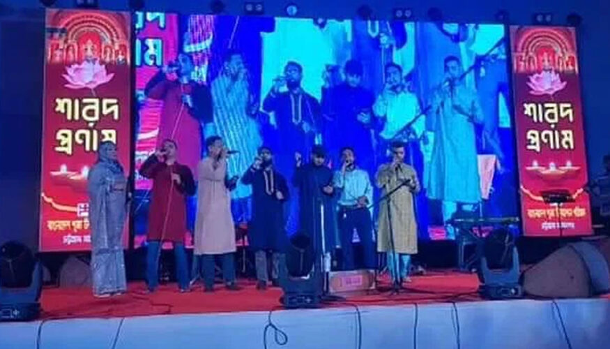 পূজামণ্ডপে সম্প্রীতি সংগীত পরিবেশন, দুজন গ্রেপ্তার